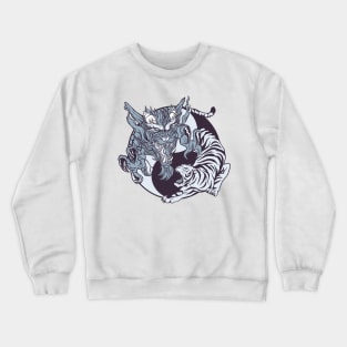 Dragon - Tiger / Ying And Yang Crewneck Sweatshirt